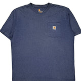 Carhartt T-Shirt - XL Blue Cotton