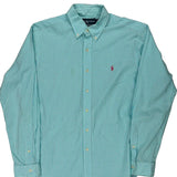 Ralph Lauren Checked Shirt - Large Blue Cotton