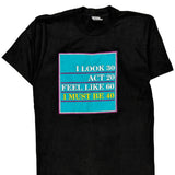 Cci Single Stitch T-Shirt - Large Black Cotton