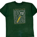 Graduation Fruit Of The Loom Single Stitch T-Shirt - XL Green Cotton Blend