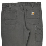 Carhartt Carpenter Trousers - 36W 31L Grey Cotton