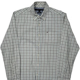 Tommy Hilfiger Checked Shirt - Medium Blue Cotton