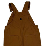 Age 3 Carhartt Double Knee Overalls - XS Brown Cotton