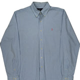 Ralph Lauren Checked Shirt - Medium Blue Cotton