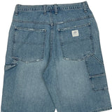 Lee Denim Shorts - 32W 11L Light Wash Cotton