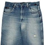 Fubu Denim Shorts - 40W 11L Light Wash Cotton