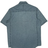 Wrangler Denim Shirt - Large Blue Cotton