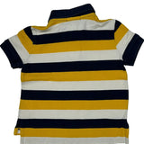 Age 2 Polo By Ralph Lauren Striped Polo Shirt - 3XS Navy Cotton