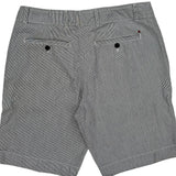 Tommy Hilfiger Pinstripe Chino Shorts - 32W 10L Grey Cotton