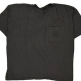 Unbranded Single Stitch T-Shirt - 2XL Black Cotton