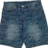 Fubu Denim Shorts - 34W 8L Blue Denim