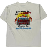 Crabby Mike'S Seafood Co. All Sport Graphic T-Shirt - XL White Cotton