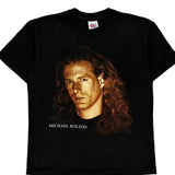 Michael Bolton 1993 Tour Hanes Band T-Shirt - Large Black Cotton