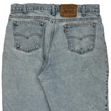 Levis Denim Shorts - 34W 11L Light Wash Cotton