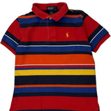 Age 7 Polo By Ralph Lauren Striped Polo Shirt - Small Multicoloured Cotton