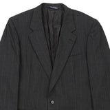 Burberry Pinstripe Blazer - XL Grey Wool