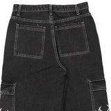 Ashton Wear Cargo Trousers - 29W UK 12 Black Cotton