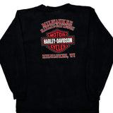 100 Years Of Great Motorcycles Harley Davidson Graphic Long Sleeve T-Shirt - Large Black Cotton