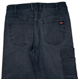 Dickies Carpenter Shorts - 32W 11L Grey Cotton