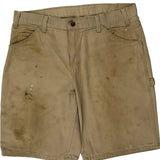 Dickies Carpenter Shorts - 36W 10L Beige Cotton