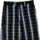 Dickies Checked Shorts - 32W 10L Black Cotton
