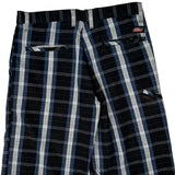 Dickies Checked Shorts - 32W 10L Black Cotton