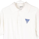 Screen Stars Polo Shirt - Medium White Cotton