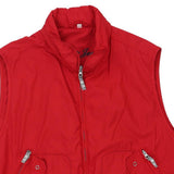 Vintage red Studio Jeans Gilet - mens x-large
