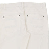 Cavalli Class Jeans - 34W UK 12 White Cotton
