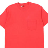 Single Stitch Exit e11even. Pocket T'S Graphic T-Shirt - Large Red Cotton