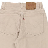 512 Levis Jeans - 24W UK 6 Beige Cotton