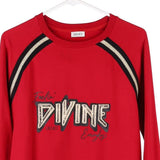 Liu Jo Graphic Sweatshirt - Medium Red Cotton Blend