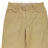 Burberry Trousers - 29W UK 10 Beige Cotton