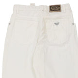 Giorgio Armani Jeans - 28W UK 8 White Cotton