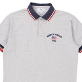 Vintage grey USA North Sails Polo Shirt - mens large