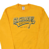 St Charles Borromeo Jerzees Graphic Sweatshirt - Medium Yellow Cotton Blend