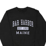 Bar Harbor Maine Unbranded Graphic Sweatshirt - Large Black Cotton Blend