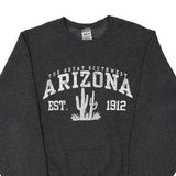 Arizona Jerzees Graphic Sweatshirt - Small Grey Cotton Blend