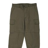 Age 16 Paul Boye Cargo Trousers - 33W 26L Khaki Cotton Blend