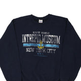 Intrepid Museum Gildan Graphic Sweatshirt - Large Navy Cotton Blend