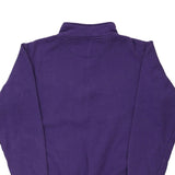 Dukes E5 College 1/4 Zip - Medium Purple Cotton Blend