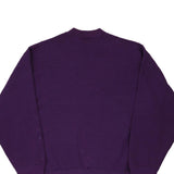 Made in USA Blank Munsing Wear Sweatshirt - Large Purple Cotton Blend