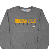 Hudsonville Soccer Russell Athletic Football Sweatshirt - Large Grey Cotton Blend