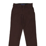 Dickies Trousers - 29W UK 10 Brown Polyester Blend