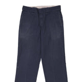874 Dickies Trousers - 34W 28L Navy Polyester Blend