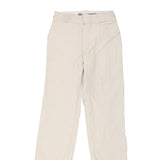 Tapered Fit. Dickies Trousers - 28W UK 8 Cream Polyester Blend