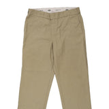 Dickies Trousers - 36W 30L Beige Polyester Blend