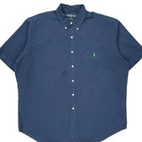 Blake Ralph Lauren Short Sleeve Shirt - XL Blue Cotton