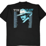 Vintage 1996 Tim Mcgraw Tour All Sport Single Stitch T-Shirt - XL Black Cotton