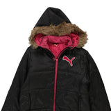 Age 12-13 Puma Puffer - Medium Black Polyester